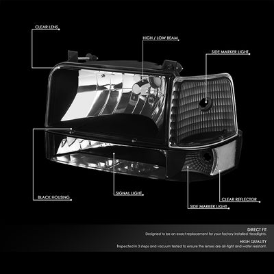 headlight-ford-f150-f250-f350-bronco-hl-oh-f15092-6p-bk-cl1 - 2