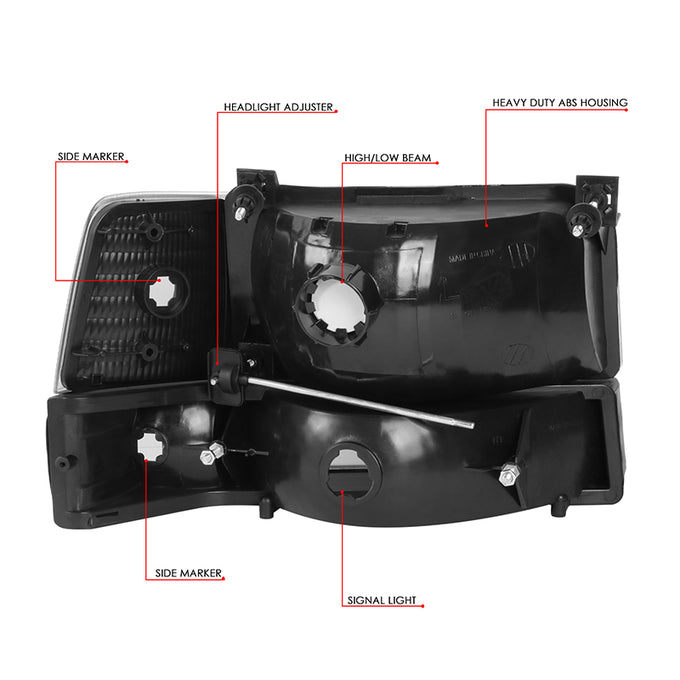 headlight-ford-f150-f250-f350-bronco-hl-oh-f15092-6p-bk-cl1 - 7