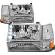 D-Motoring - Headlights - LED DRL - Chrome Housing - Amber Corner - Plug-n-Play - Pair - Ford F-150 / 250 / 350 / Bronco - 1