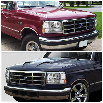 D-Motoring - Headlights - LED DRL - Chrome Housing - Amber Corner - Plug-n-Play - Pair - Ford F-150 / 250 / 350 / Bronco - 5