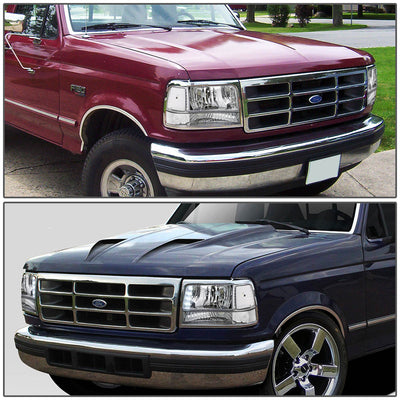 D-Motoring - Headlights - LED DRL - Chrome Housing - Plug-n-Play - Pair - Ford F-150 / 250 / 350 / Bronco - 5