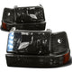 D-Motoring - Headlights - LED DRL - Smoked Lens - Amber Corner - Plug-n-Play - Pair - Ford F-150 / 250 / 350 / Bronco - 1