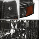 D-Motoring - Headlights - LED DRL - Smoked Lens - Amber Corner - Plug-n-Play - Pair - Ford F-150 / 250 / 350 / Bronco - 2