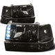 D-Motoring - Headlights - LED DRL - Smoked Lens - Clear Corner - Plug-n-Play - Pair - Ford F-150 / 250 / 350 / Bronco - 1