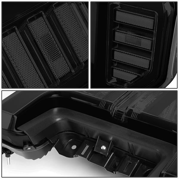 17-19 Ford F250 Super Duty Headlights - Tinted Housing - OE Style - Smoked Lens - Pair - HL-OH-F25018-BK-SM-CL1 - 5