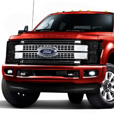 17-19 Ford F250 Super Duty Headlights - Tinted Housing - OE Style - Smoked Lens - Pair - HL-OH-F25018-BK-SM-CL1 - 8