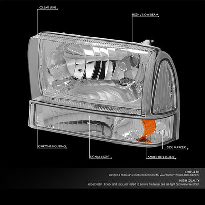 headlight-ford-super-duty-excusion-hl-oh-f99sd4p-ch-am - 2