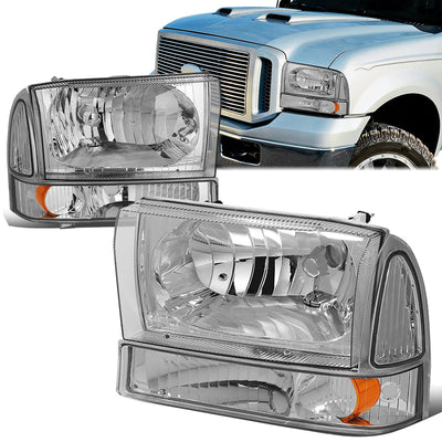 headlight-ford-super-duty-excusion-hl-oh-f99sd4p-ch-am - 1