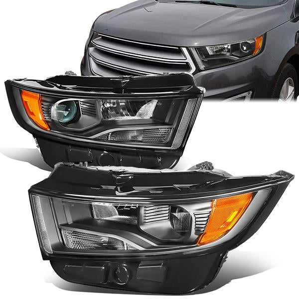 15-18-ford-edge-projector-headlight-headlamps-black-housing-amber-corner-hl-oh-fedg15-bk-am - 1