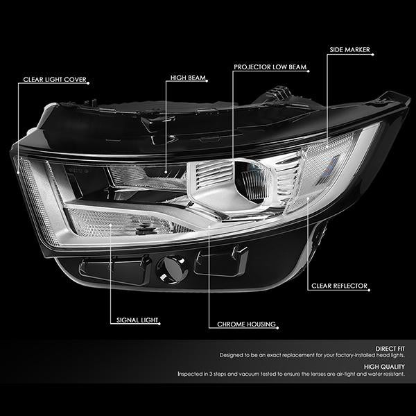 15-18-ford-edge-projector-headlight-headlamps-chrome-housing-clear-corner-hl-oh-fedg15-ch-cl1 - 2