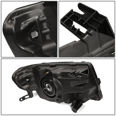 D-Motoring - Headlights - Black Housing - Plug-n-Play - Pair - 08-12 Ford Escape - 4