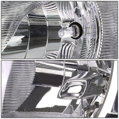 D-Motoring - Headlights - Chrome Housing - Plug-n-Play - Pair - 13-16 Ford Escape - 2
