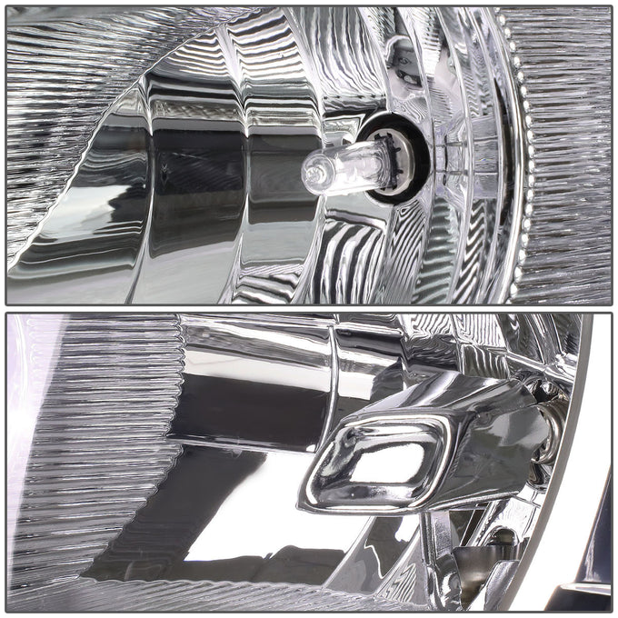 D-Motoring - Headlights - Chrome Housing - Plug-n-Play - Pair - 13-16 Ford Escape - 2