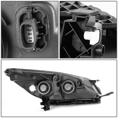 D-Motoring - Headlights - Chrome Housing - Plug-n-Play - Pair - 13-16 Ford Escape - 4