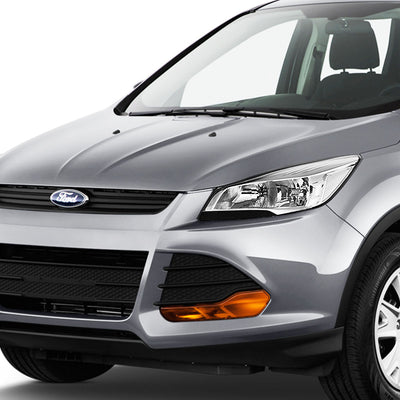 D-Motoring - Headlights - Chrome Housing - Plug-n-Play - Pair - 13-16 Ford Escape - 5