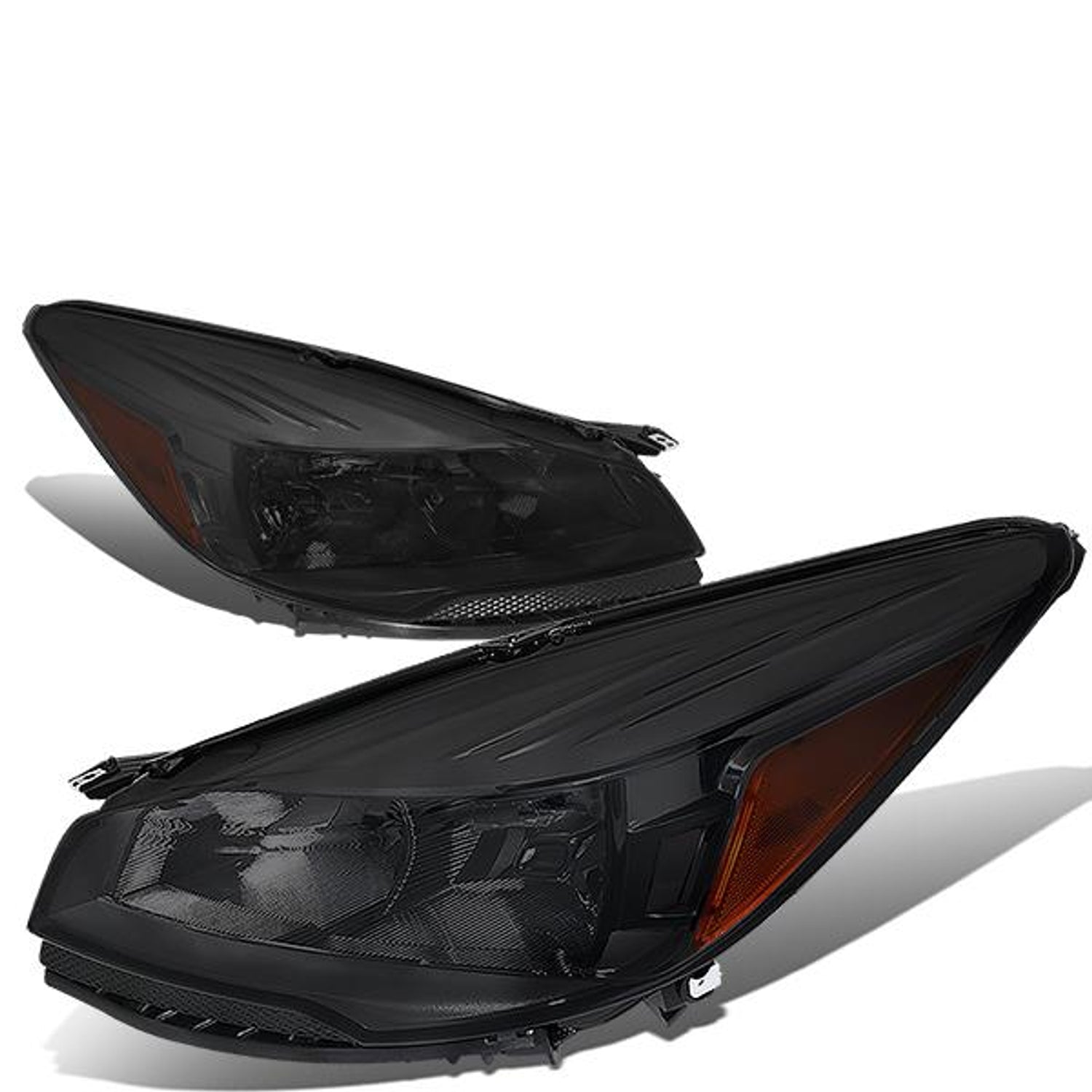 13-16 Ford Escape Headlights - Smoked Housing - Amber Corner - Plug-n-Play - Pair