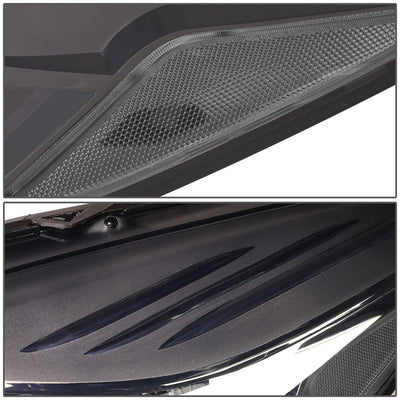 D-Motoring - Headlights - Smoked Lens - Clear Corner - Plug-n-Play - Pair - 13-16 Ford Escape - 3