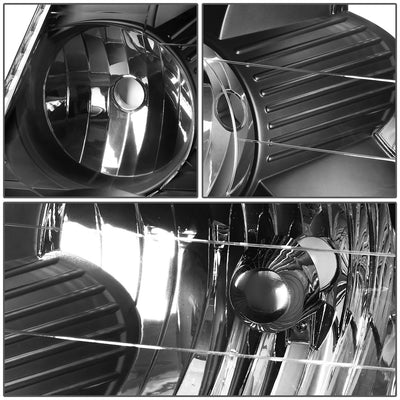 D-Motoring - Headlights - Black Housing - Amber Corner - Plug-n-Play - Pair - 02-05 Ford Explorer - 2