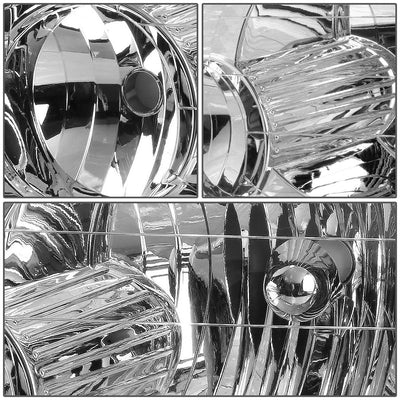 D-Motoring - Headlights - Chrome Housing - Amber Corner - Plug-n-Play - Pair - 02-05 Ford Explorer - 2