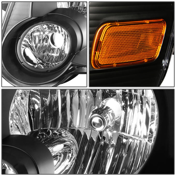 D-Motoring - Headlights - Black Housing - Amber Corner - Plug-n-Play - Pair - Ford Explorer / Explorer Sport Trac - 2