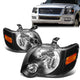 06-10 Ford Explorer Explorer Headlights - Black Housing - Amber Corner - Plug-n-Play - Pair