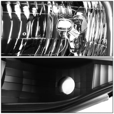 D-Motoring - Headlights - Black Housing - Amber Corner - Plug-n-Play - Pair - 07-14 Ford Expedition - 2
