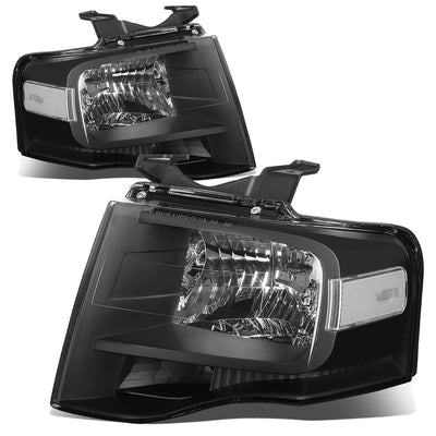 D-Motoring - Headlights - Black Housing - Plug-n-Play - Pair - 07-14 Ford Expedition - 1