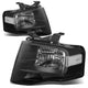 D-Motoring - Headlights - Black Housing - Plug-n-Play - Pair - 07-14 Ford Expedition - 1
