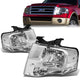 07-14 Ford Expedition Headlights - Chrome Housing - Plug-n-Play - Pair