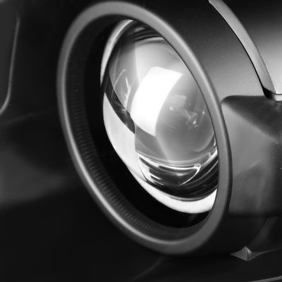 D-Motoring - Headlights - Black Housing - Amber Corner - Projector - Plug-n-Play - Pair - 11-15 Ford explorer - 3