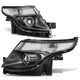 D-Motoring - Headlights - Black Housing - Clear Corner - Projector - Plug-n-Play - Pair - 11-15 Ford explorer - 1