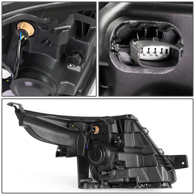 D-Motoring - Headlights - Smoked Lens - Amber Corner - Projector - Plug-n-Play - Pair - 11-15 Ford explorer - 5