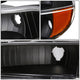 D-Motoring - Headlights - Black Housing - Amber Corner - Plug-n-Play - Pair - Ford Explorer / Mercury Mountaineer - 2