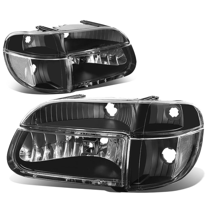 D-Motoring - Headlights - Black Housing - Plug-n-Play - Pair - Ford Explorer / Mercury Mountaineer - 1