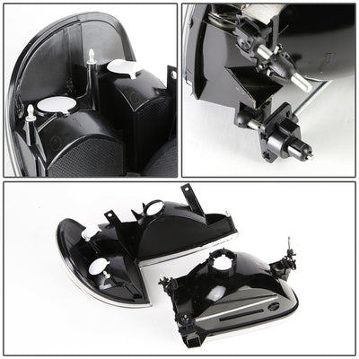 D-Motoring - Headlights - Black Housing - Plug-n-Play - Pair - Ford Explorer / Mercury Mountaineer - 4