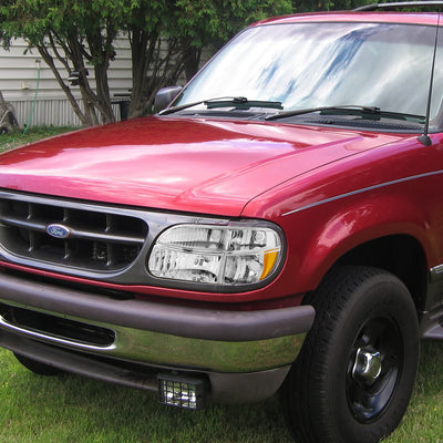 D-Motoring - Headlights - Chrome Housing - Amber Corner - Plug-n-Play - Pair - Ford Explorer / Mercury Mountaineer - 5