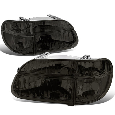 D-Motoring - Headlights - Smoked Lens - Clear Corner - Plug-n-Play - Pair - Ford Explorer / Mercury Mountaineer - 1