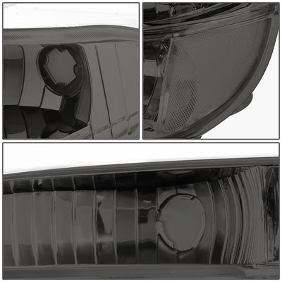 D-Motoring - Headlights - Smoked Lens - Clear Corner - Plug-n-Play - Pair - Ford Explorer / Mercury Mountaineer - 2