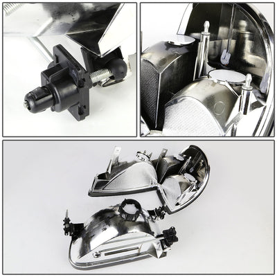 D-Motoring - Headlights - Smoked Lens - Clear Corner - Plug-n-Play - Pair - Ford Explorer / Mercury Mountaineer - 4