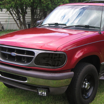 D-Motoring - Headlights - Smoked Lens - Clear Corner - Plug-n-Play - Pair - Ford Explorer / Mercury Mountaineer - 5