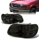 95-01 Ford Explorer Mercury Mountaineer Headlights - Smoked Housing - Plug-n-Play - Pair