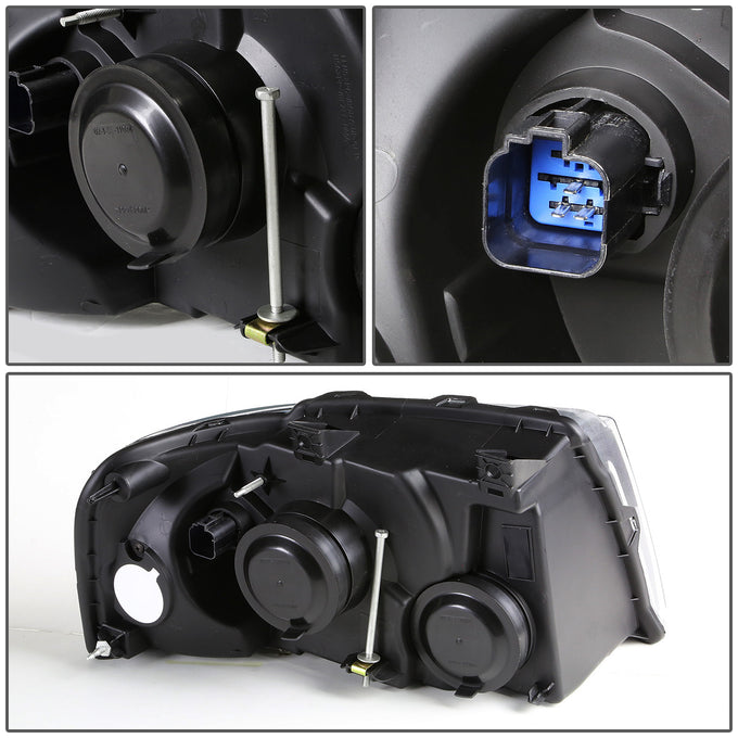 D-Motoring - Headlights - Black Housing - Plug-n-Play - Pair - 03-06 Ford Expedition - 3