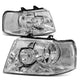 D-Motoring - Headlights - Chrome Housing - Plug-n-Play - Pair - 03-06 Ford Expedition - 1