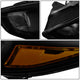 D-Motoring - Headlights - Black Housing - Smoked Lens - Amber Corner - Plug-n-Play - Pair - 15-17 Ford Focus - 3
