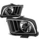D-Motoring - Headlights - Black Housing - Plug-n-Play - Pair - 05-09 Ford Mustang - 1