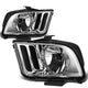D-Motoring - Headlights - Chrome Housing - Plug-n-Play - Pair - 05-09 Ford Mustang - 1