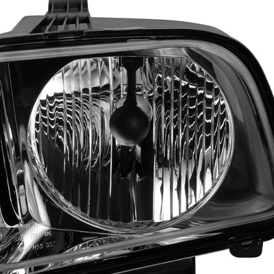 D-Motoring - Headlights - Chrome Housing - Plug-n-Play - Pair - 05-09 Ford Mustang - 2