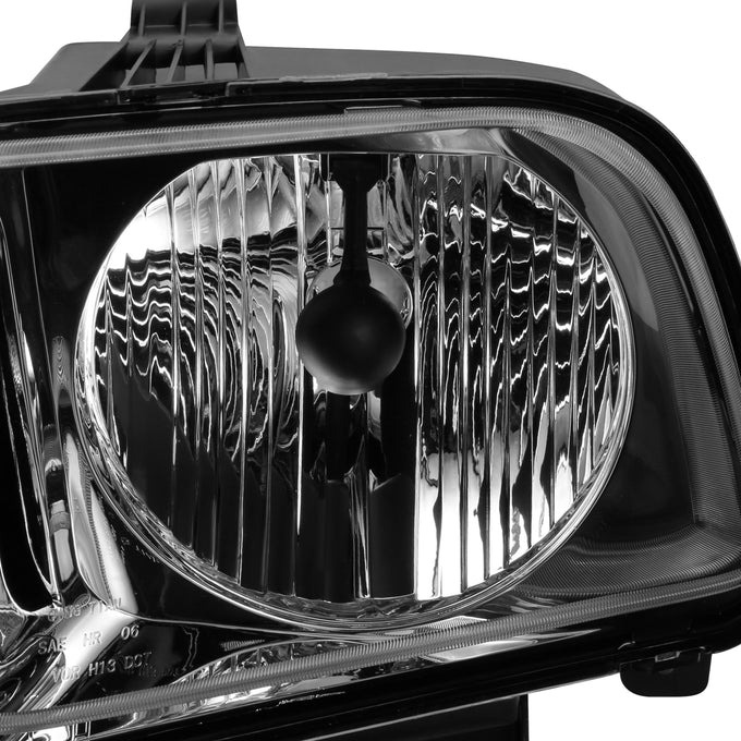 D-Motoring - Headlights - Chrome Housing - Plug-n-Play - Pair - 05-09 Ford Mustang - 2