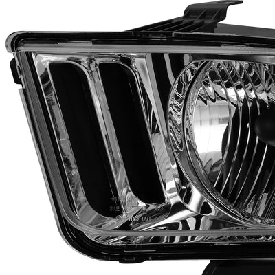 D-Motoring - Headlights - Chrome Housing - Plug-n-Play - Pair - 05-09 Ford Mustang - 3