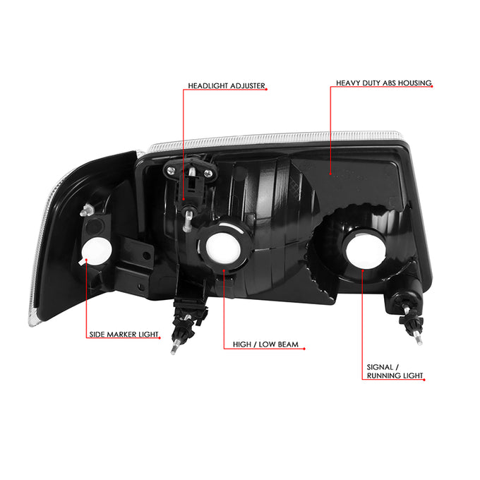 Factory Style Headlights <br>01-11 Ford Ranger
